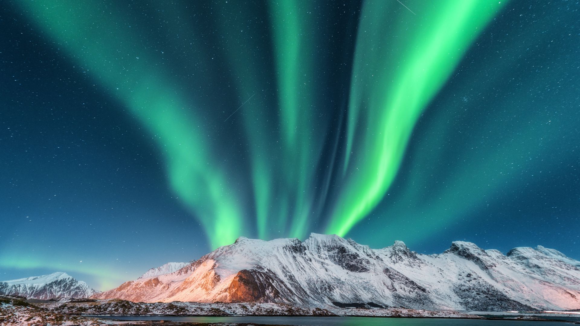 aurora boreale alle isole lofoten